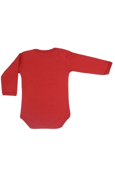 Yılbaşı Noel (CHRİSTMAS) Temalı Organik Bebek Body Şapka Takımı 6-9 Aylık - 5