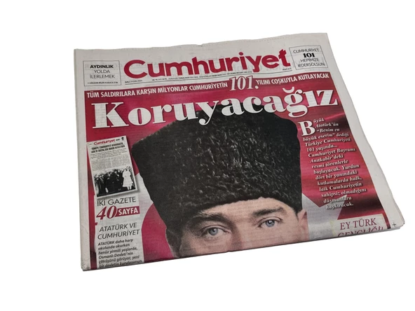 29 Ekim 2024 Cumhuriyet Gazetesi ürün görseli