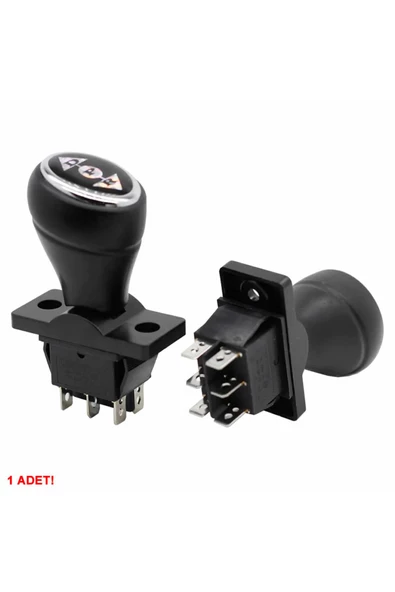Alkatronik Joystick Kcd4 Anahtar Latch Siyah İleri Geri Vites Kolu 16A 250V Akülü Çocuk Arabası Vinç - Resim 7