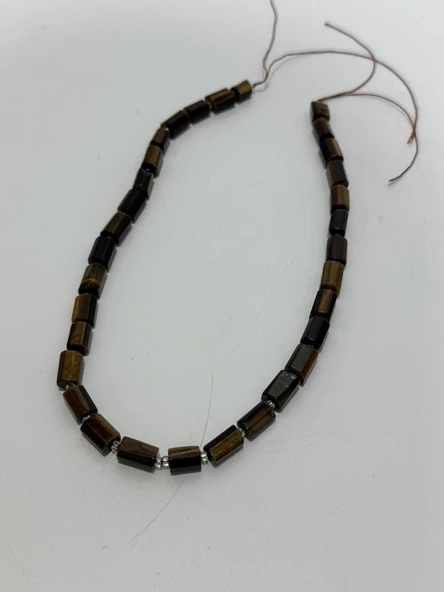 Silindir Faset Kesim Kaplangözü Taş Dizisi 7x10mm - 4