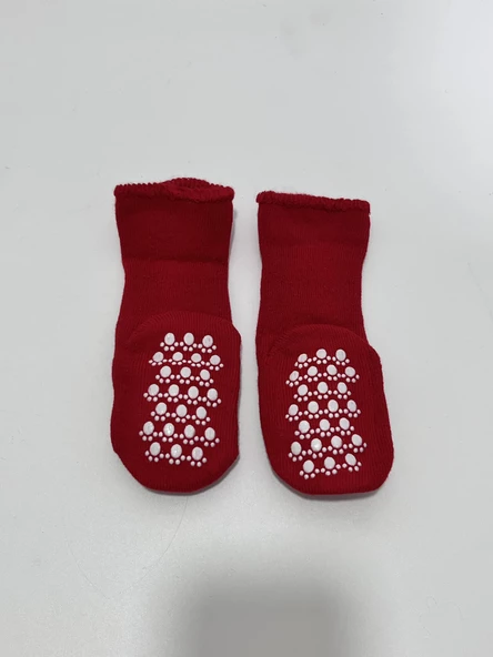 Yılbaşı Temalı Ponpon Detaylı Bebek Havlu Çorap S Beden (Model 2) - 7