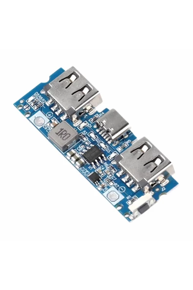 Alkatronik Powerbank Devresi 5V 2.4A Dual Usb Çıkış Type C Micro Usb Giriş Lityum Lion 3.7V 18650 Pil Şarj Mob - Resim 7