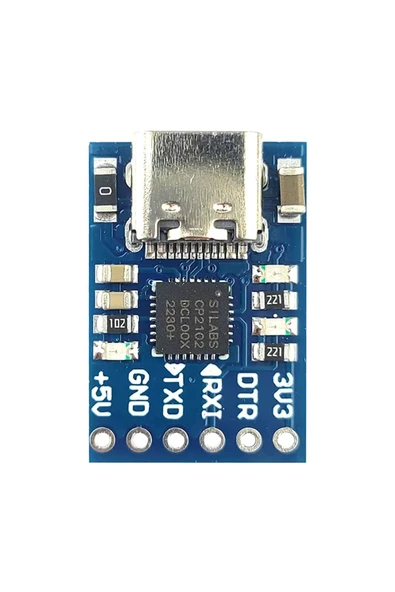 Alkatronik CP2102 USB to RS232 TTL UART Çevirici Modül Type C Usb Seri Port Haberleşme Mcu Uydu Alıcı Tel GSM ürün görseli