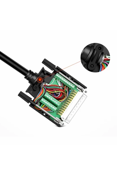 Alkatronik Kutulu DB25 to Dip Adaptör Dişi Terminal Soket 25 Pin D-Sub Paralel Port Haberleşme Uart DC 3V 5V - 7