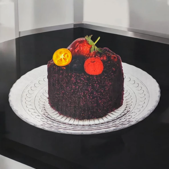 Glass in Love 4lü Cam Pasta Tabağı 17 cm