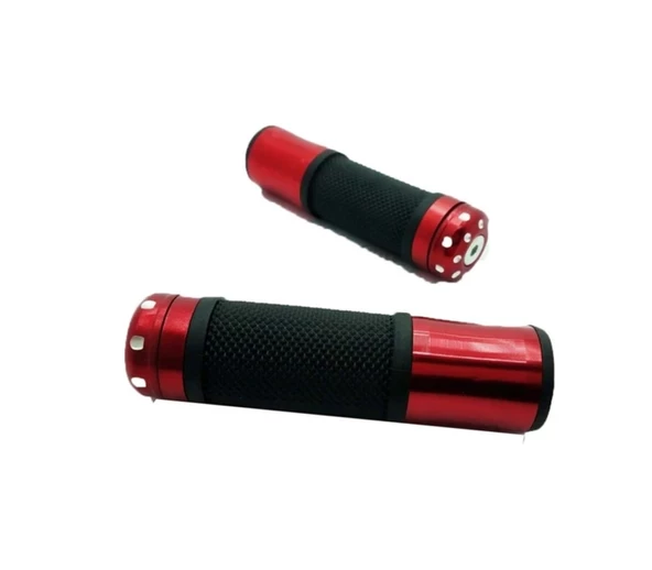 Algaride  Motorsiklet Aluminyum Kırmızı Cg Scooter Moped Gaz Borusu Dahil 22mm KN49005-1 - 3