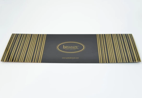 Brianze Kiremit Beyaz Şal Motif Desen Kravat Mendil Set - 4