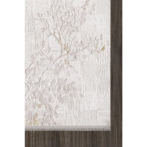 ARTEMİS HALI ARTEX 02506B KREM KAHVE ÇİÇEKLİ DESEN HALI 160X230 ÖLÇÜ - 2