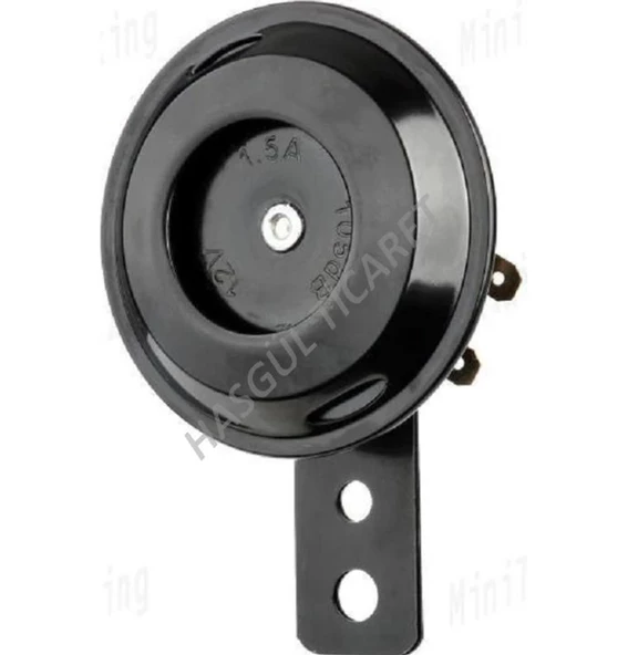 Hsgl Motorsiklet kornası 12V 70mm Çift Uçlu Siyah KN78001 - Resim 3