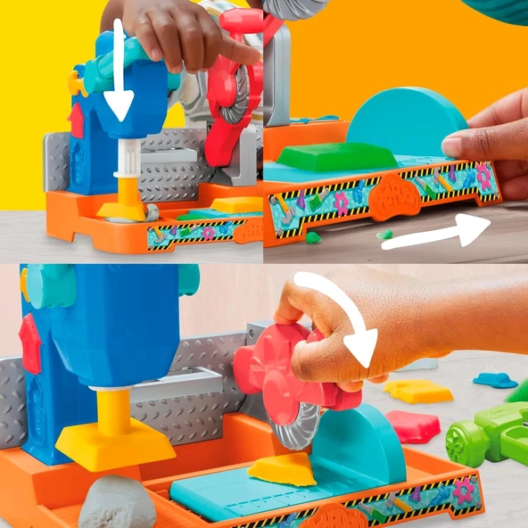 Play-Doh Damga ve Testereli Alet Tezgahı Oyun Seti F9141 - 5