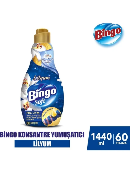 Bingo Konsantre Çamaşır Yumuşatıcısı Lilyum 1440 ml