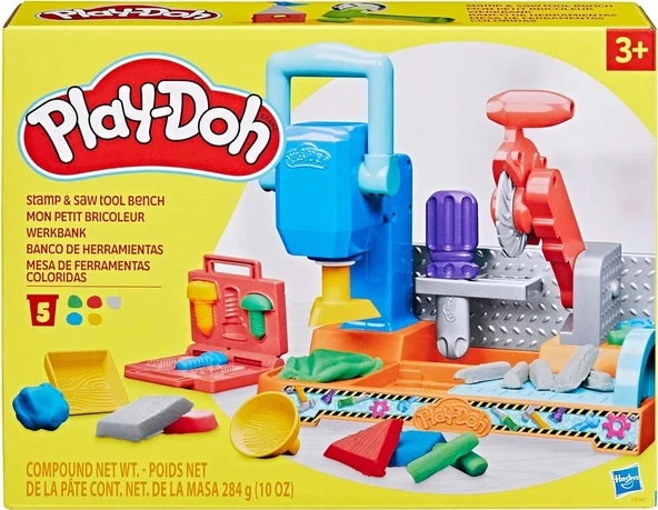 Play-Doh Damga ve Testereli Alet Tezgahı Oyun Seti F9141 - 6