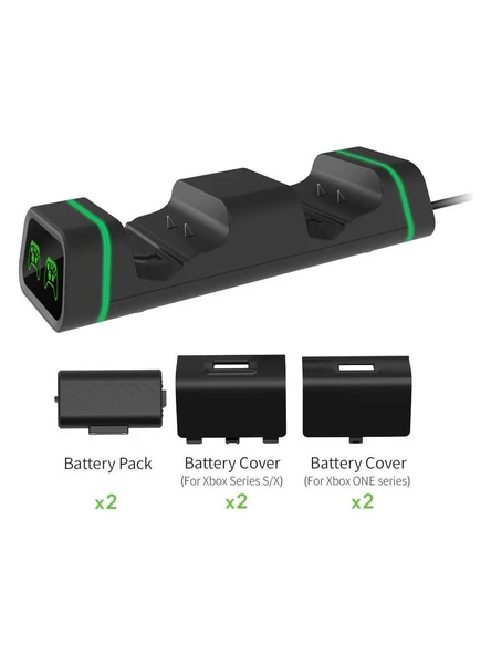 Dobe Xbox One Oyun Kolu Dock Series S x Wireless Controller Şarj Istasyonu Göstergeli 800MAH