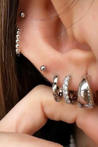 MİNİMALİST RING ( ALTIN KAPLAMA KÜPE) - Resim 4