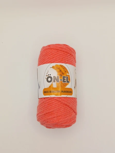 Ön-El Büklüm Taranabilir Makrome İpi - 250 GR - ( Pembe ) - Resim 5