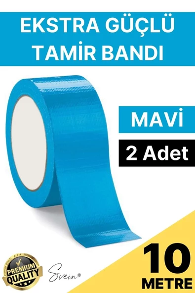 2 Adet 10 mt Mavi Tamir Takviye Kapatıcı Güçlü Onarım Bandı Su Geçirmez Sızdırmaz Dayanıklı Çatlak