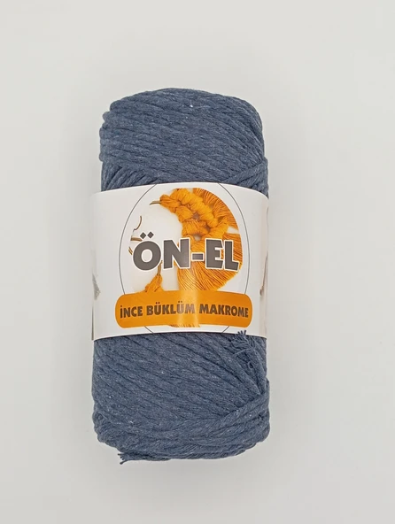 Ön-El Büklüm Taranabilir Makrome İpi - 250 GR - ( Lacivert ) ürün görseli 1