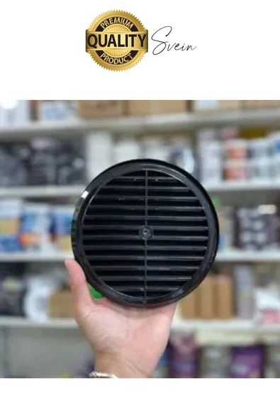 Aç Kapa Yalıtımlı Havalandırma Ayarlı 18cm Siyah Kapak Cam Menfezi Doğalgaz Boşluk Aparatı Başlık - 7