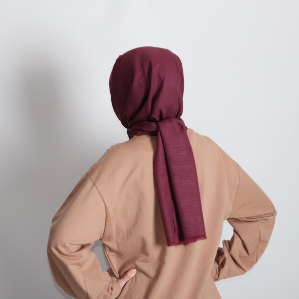 PEMİRA PAMUKLU FLAMLI MÜRDÜM ŞAL - 2