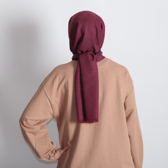 PEMİRA PAMUKLU FLAMLI MÜRDÜM ŞAL - 3