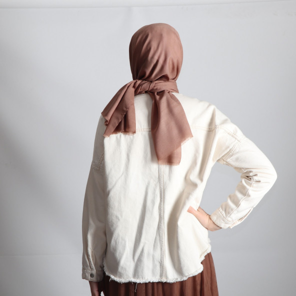 PEMİRA PAMUKLU FLAMLI AÇIK VİZON ŞAL - 2