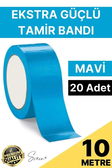 20 Adet 10 mt Mavi Tamir Takviye Kapatıcı Güçlü Onarım Bandı Su Geçirmez Sızdırmaz Dayanıklı Çatlak