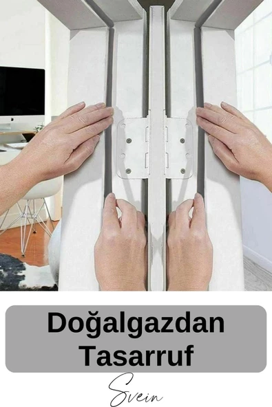 1. Sınıf Gri Kapı Pencere Soğuk Toz Geçirmez İzolasyon Fitili Yapışkanlı Isı Yalıtım 2x5=10 mt - 3