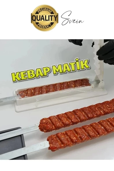 Pratik Kolay Hızlı Adana Urfa Şiş Kebap Yapma Kalıbı Kebapmatik Makinesi Et Hazırlama Aparatı Kutusu - 5