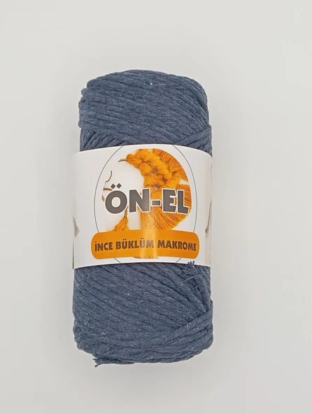 Ön-El Büklüm Taranabilir Makrome İpi - 250 GR - ( Lacivert )