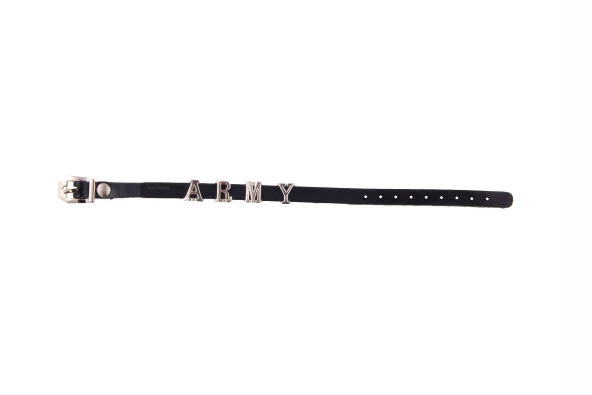 K-pop Bts Army Suni Deri 22 cm Ayarlanabilir Hediyelik Bileklik - 2