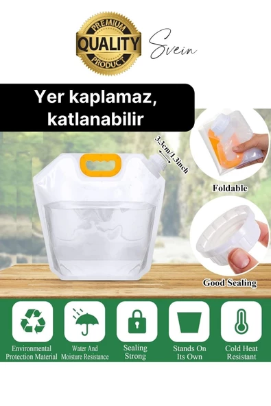 Premium 1 lt Dayanıklı Yer Kaplamaz İçecek Çantası Sporcu Kapaklı Tutamaç Suluk Matara Kamp Piknik - 2