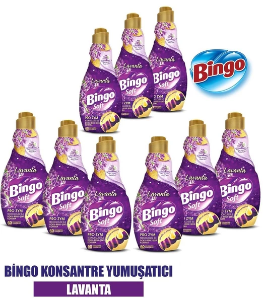 Soft Konsantre Çamaşır Yumuşatıcısı Lavanta 1440 ml X 9 Adet