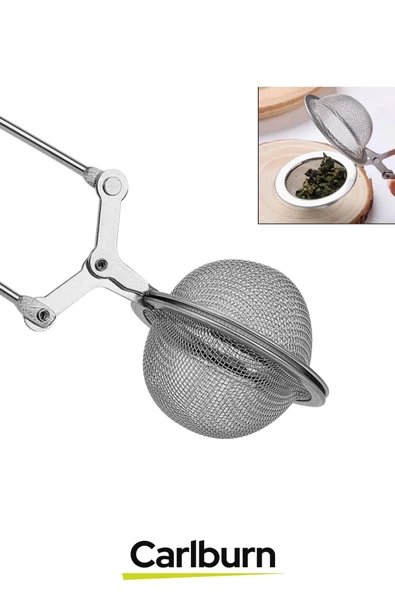 Yüksek Kaliteli Paslanmaz Çelik Dayanıklı İnce Delik Geniş Kulp Bitki Çayı Demleme Süzgeci 2 Adet - 2