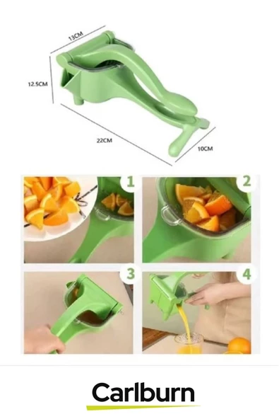 Özel Üretim Dayanıklı Plastik Ergonomik Tasarım Kolay Temizlenir Elma Nar Kivi Pratik Meyve Sıkacağı - 2