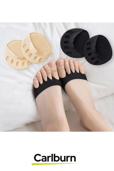 Ter Emen İleri Kaymasını Engeller Yumuşak Pamuklu Kumaş Ayak Parmak Altı Desteği - 1 Çift - 3