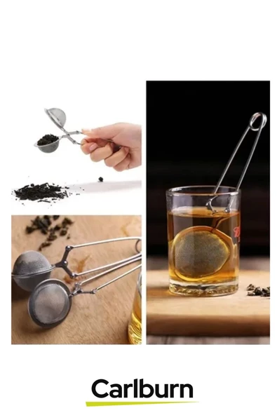 Yüksek Kaliteli Paslanmaz Çelik Dayanıklı Hijyenik İnce Delik Geniş Kulp Bitki Çayı Demleme Süzgeci - 4