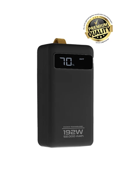 192W 52000 Mah Fenerli Taşınabilir Şarj Powerbank