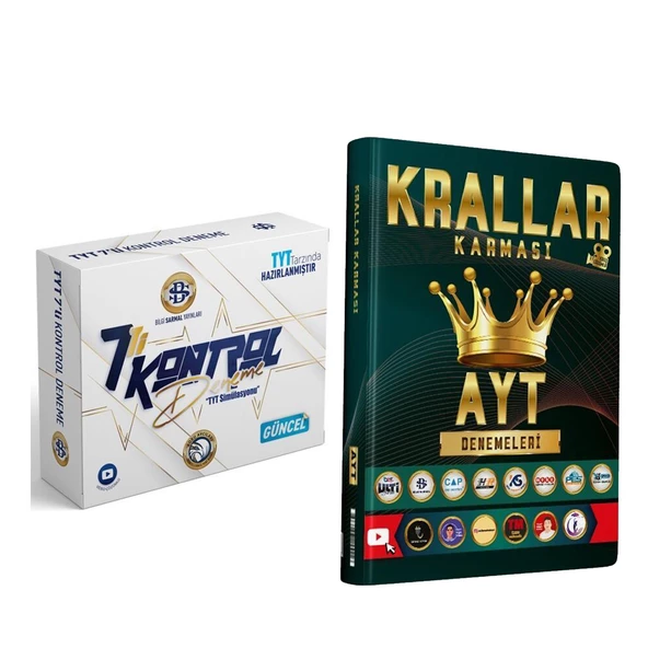 Bilgi Sarmal TYT 7 li Kontrol Deneme ve Bes Yayınları AYT Krallar Karması Deneme Seti 2 Kitap