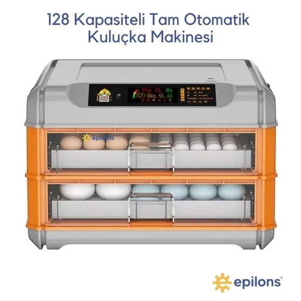 Epo-128 Yumurtalık 5 Programlı Tam Otomatik Kuluçka Makinesi İncubator