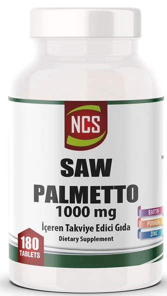 Ncs Saw Palmetto 1000 MG 180 Tablet Çinko Complex