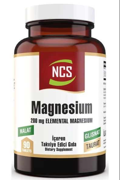 Magnesium (Magnezyum) Malat Glisinat Taurat 90 Tablet