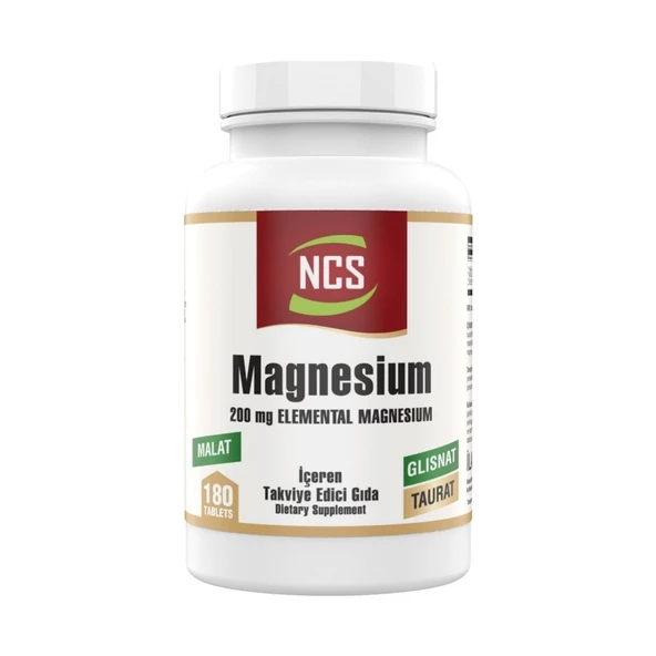 Magnesium (Magnezyum) Malat Glisinat Taurat 180 Tablet