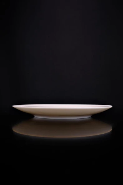 Digithome Lombardino Minimalist Modern Silver Tekli Porselen Pasta Tabağı 20 Cm - 4