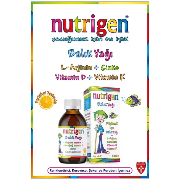 Nutrigen Balık Yağı Şurup 200ml (Okul Seti Hediyeli)