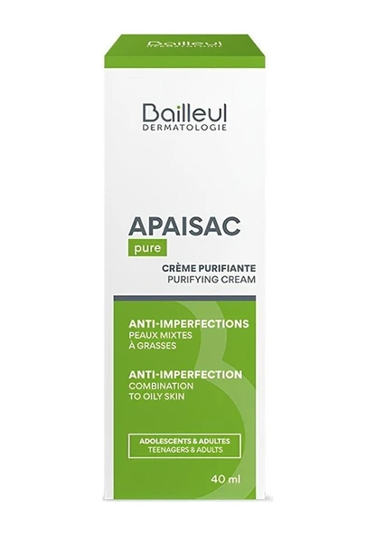 Bailleul Apaisac Pure Arındırıcı Cilt Bakım Kremi 40 ML