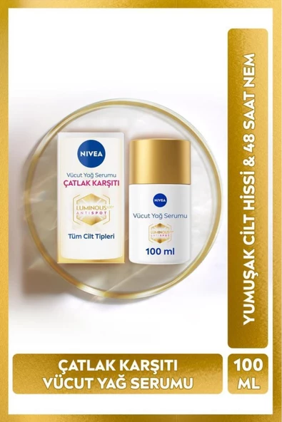 Nivea Luminous 630 Çatlak Karşıtı Vücut Yağ Serumu 100 ml