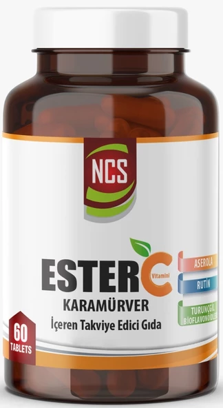Ncs Ester C Vitamini 1000 MG 60 Tablet Kara Mürver Turunçgil