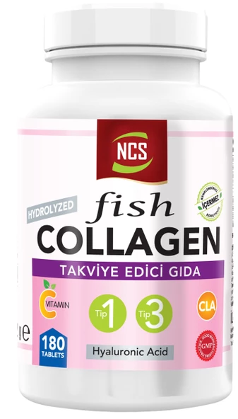 Ncs Balık Kollajen Type 1-3 Cla Biotin Çinko 180 Tablet