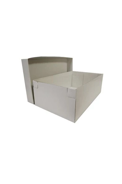 KUTU MARKET Erkek Ayakkabı Kutusu - 10 Adet Beyaz 28x17,5,x10 Cm Isimsiz Merdane - 4