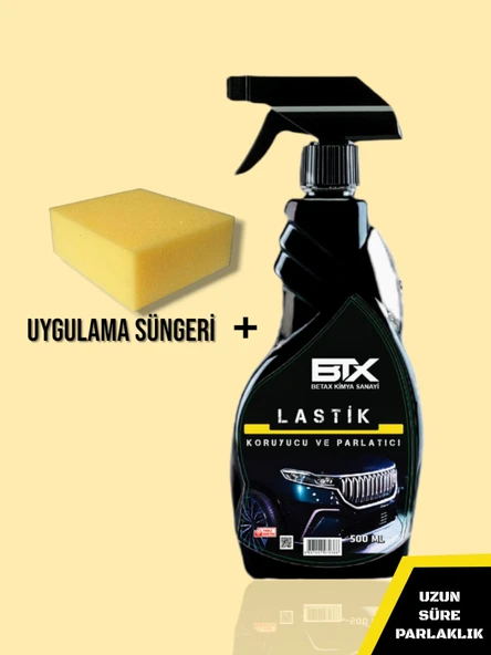Betax Lastik Parlatıcı Sünger 2'li Set